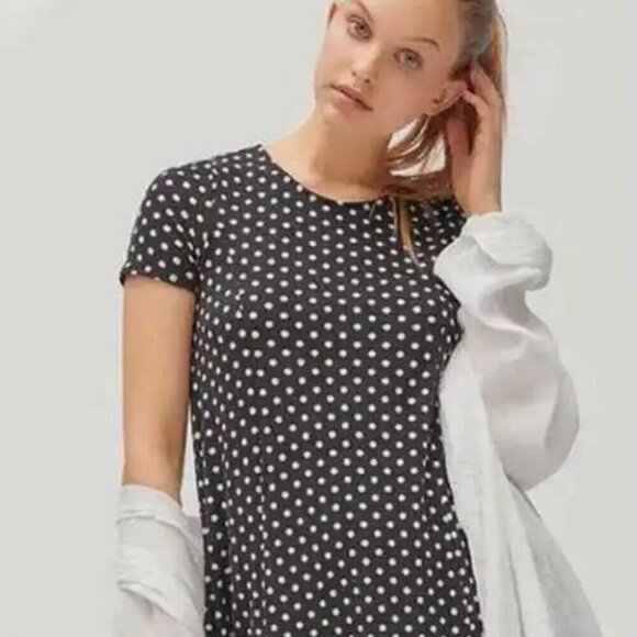 Urban Outfitters Witchy Polka Dot Dress black/white sz M - Picture 2 of 8